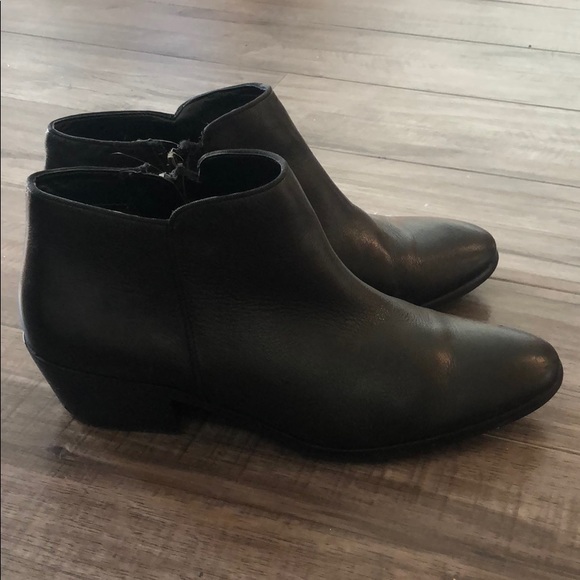 Sam Edelman Black Leather Booties - Picture 2 of 8